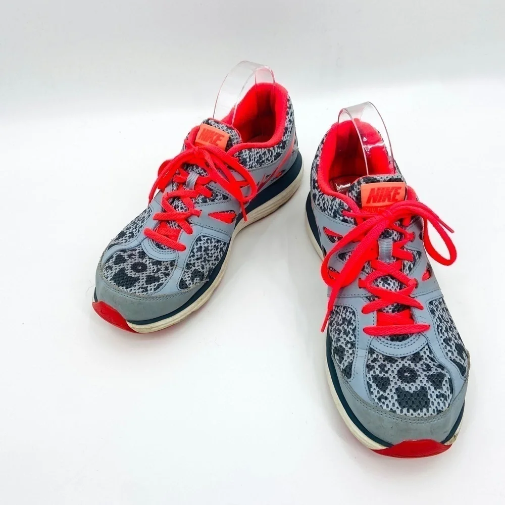 NIKE Women's Gray Coral Dual Fusion Cross Training Running Sneakers Shoes Size 9